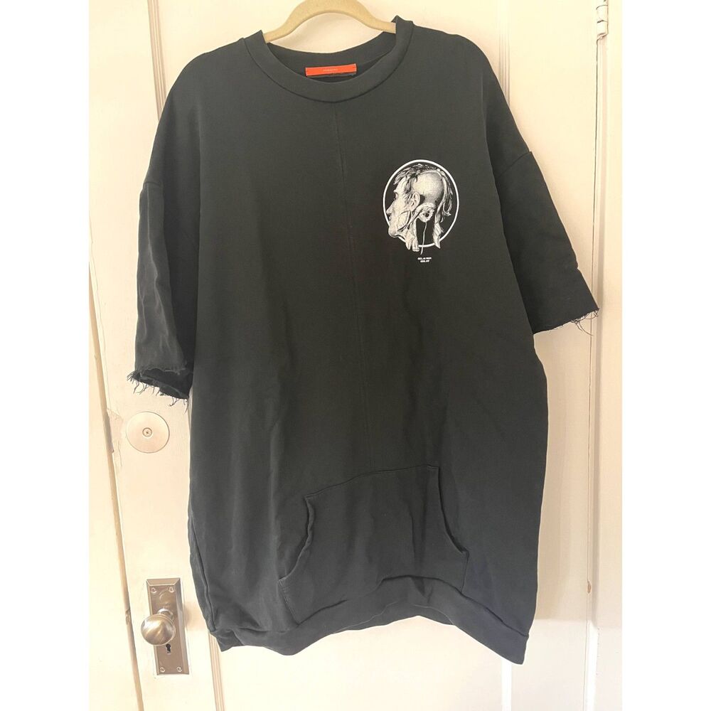 Mens Komakino Design Streetwear Sweater Pullover Short Sleeve Hypebeast Oversize